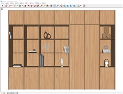 摆件柜装饰柜的sketchup模型