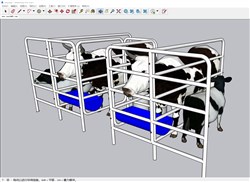 奶牛动物的sketchup模型