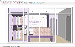 瑜伽室舞蹈室的sketchup模型