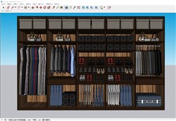 衣柜鞋柜的sketchup模型