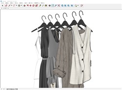 女装衣服的sketchup模型