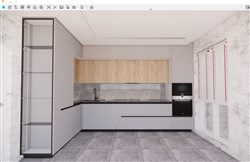 厨房橱柜的sketchup模型