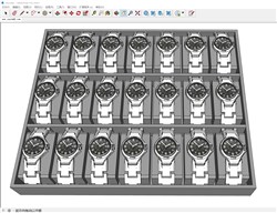 手表机械表的sketchup模型
