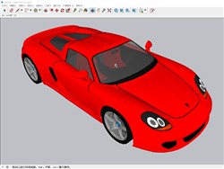 保时捷跑车的sketchup模型
