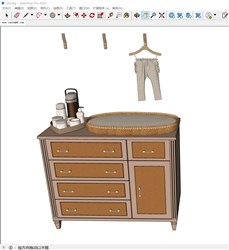 边柜矮柜的sketchup模型