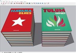 装饰书本的sketchup模型
