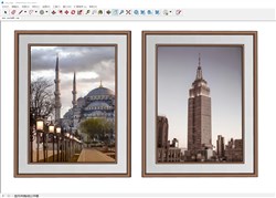 装饰画照片墙的sketchup模型