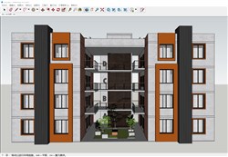 宿舍楼住宅楼的sketchup模型