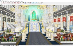 欧洲豪华宫殿场景的sketchup模型