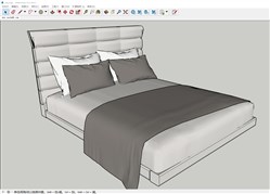 床铺的sketchup模型