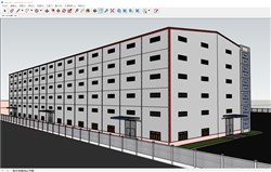 广州厂房建筑的sketchup模型