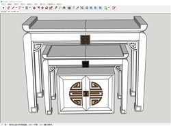 中式供桌的sketchup模型