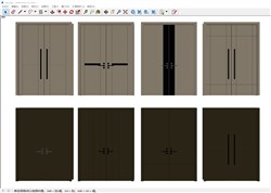 现代室内门的sketchup模型