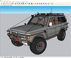 越野车汽车的sketchup模型