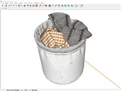 洗衣篮收纳筐的sketchup模型