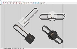 现代壁灯灯具的sketchup模型