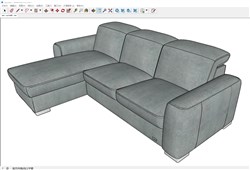 动态沙发组件的sketchup模型
