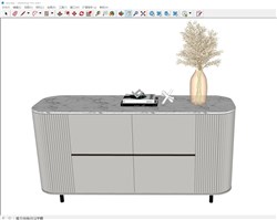 边柜玄关柜的sketchup模型