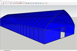 温室大棚的sketchup模型