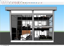 两层办公室的sketchup模型