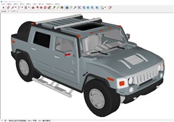 硬核越野车的sketchup模型