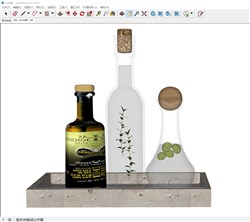 摆件瓶子的sketchup模型