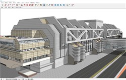 文创建筑大楼的sketchup模型