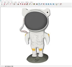 太空人宇航员摆件的sketchup模型