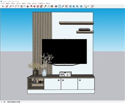 电视柜家具的sketchup模型