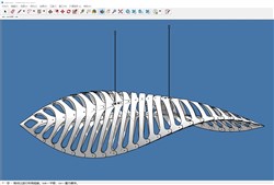 叶子造型吊灯的sketchup模型