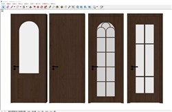 室内门玻璃门的sketchup模型