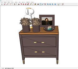 床头柜的sketchup模型