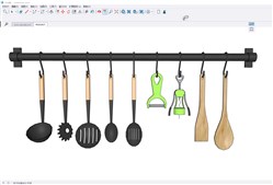 厨具勺子启瓶器削皮器的sketchup模型