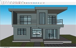 现代别墅的sketchup模型