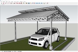 老头乐汽车的sketchup模型