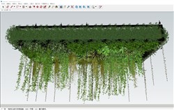 绿植吊顶装饰的sketchup模型