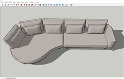 沙发的sketchup模型