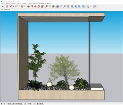 自然植物柜的sketchup模型
