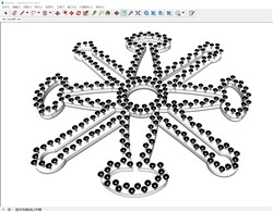 led雪花的sketchup模型