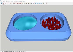 猫粮碗的sketchup模型