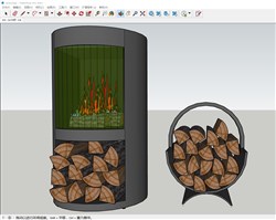 柴火架的sketchup模型