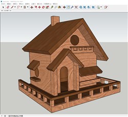鸟屋鸟舍的sketchup模型