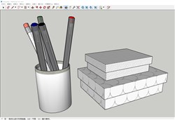 文具笔筒的sketchup模型