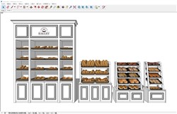 面包柜的sketchup模型