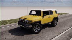 丰田FJ酷路泽越野车的sketchup模型