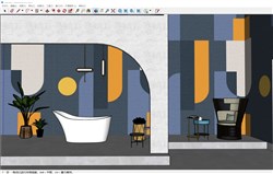 创意浴室的sketchup模型