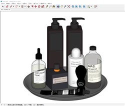 洗发水沐浴露的sketchup模型