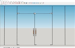 玻璃门店门的sketchup模型
