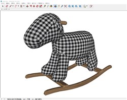 摇摆马玩具的sketchup模型