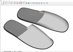一次性拖鞋的sketchup模型